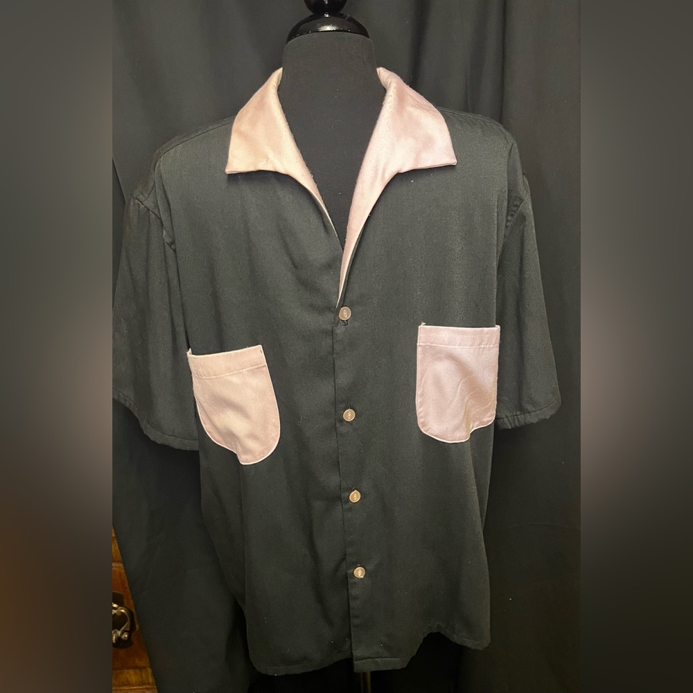 Vintage XXL 90’s Casino Bowling No Dice Shirt - Hermosa Beach Black and Pink